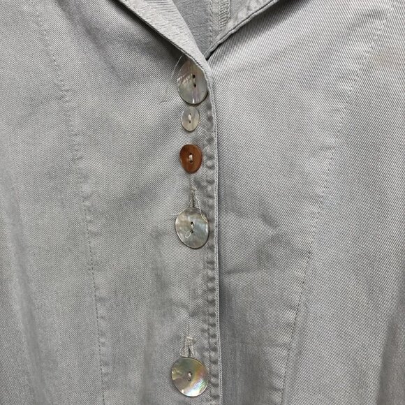 Vintage GERTIES Made USA 2 Piece Button Down Shirt & Pants Size XL Green Soft - Picture 5 of 14